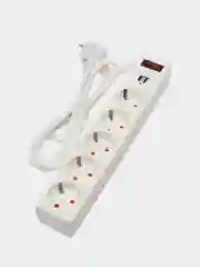 Белый сетевой фильтр Smartbuy SBSP-18U-W, 5 розеток, 2 USB, 1,8 м