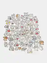Самоклеющие наклейки стикеры собачки щеночки для творчества, на ежедневник набор 66 штук