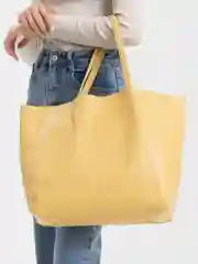 Горчичный сумка-тоут женская, из экокожи, 4 оттенка