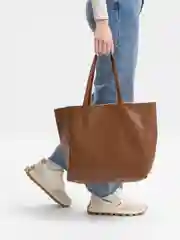 Терракотовый сумка-тоут женская, из экокожи, 4 оттенка