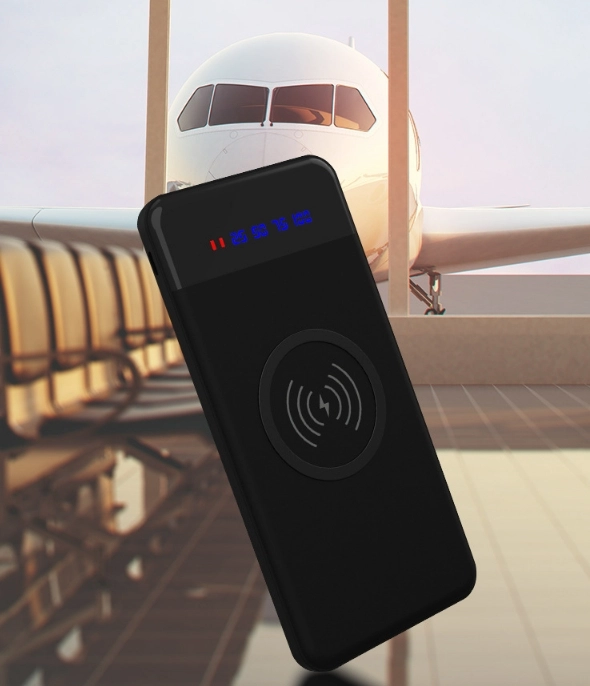 Повербанк, 8000 mAh с беспроводной зарядкой для смартфонов