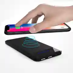 Повербанк, 8000 mAh с беспроводной зарядкой для смартфонов