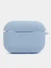 Небесно-голубой силиконовый чехол для наушников AirPods Pro с карабином