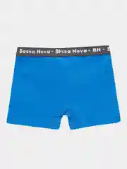 Синий меланж трусы для мальчика боксеры Bossa Nova "Basic"