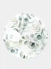 Зеленый сервировочная салфетка, круглая, набор 2 штуки, 4 штуки, 36 см