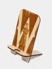 Бежевый подставка для телефона с рисунком Wednesday (Уэнздей Аддамс)