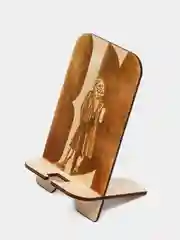Бежевый меланж подставка для телефона с рисунком Wednesday (Уэнздей Аддамс)