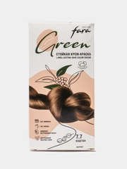 Стойкая крем-краска для волос FARA Eco Line, тон 7.7, каштан