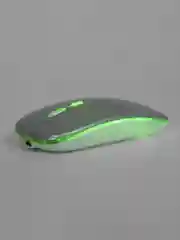 Серебряный мышка беспроводная с подсветкой RGB, беспроводная мышь для компьютера с аккумулятором