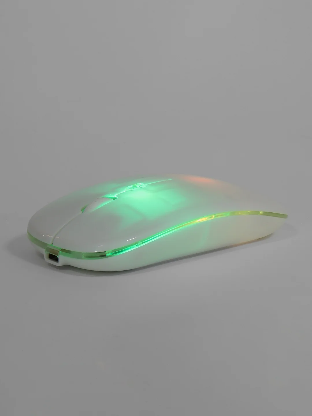 Белый мышка беспроводная с подсветкой RGB, беспроводная мышь для компьютера с аккумулятором