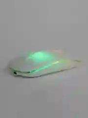 Белый мышка беспроводная с подсветкой RGB, беспроводная мышь для компьютера с аккумулятором