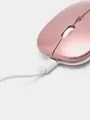 Розовый мышка беспроводная с подсветкой RGB, беспроводная мышь для компьютера с аккумулятором