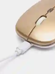Золотой мышка беспроводная с подсветкой RGB, беспроводная мышь для компьютера с аккумулятором