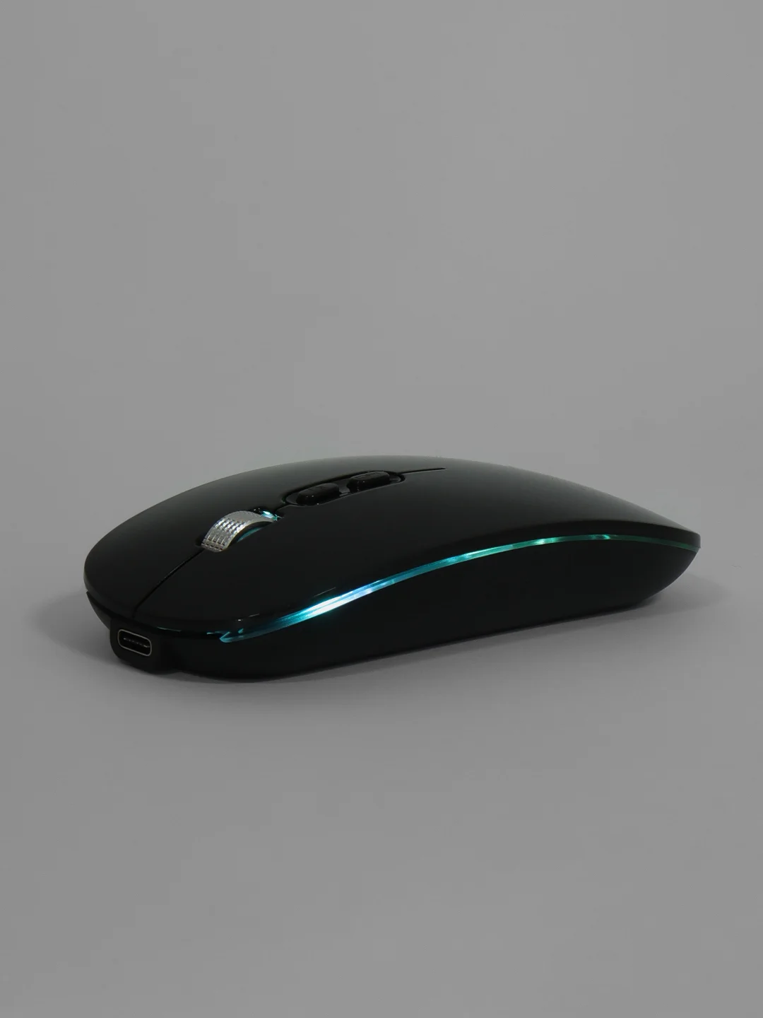 Черный компьютерная мышь бесшумная беспроводная оптическая Bluetoth/RGB-подсветка, 800-1600 dpi