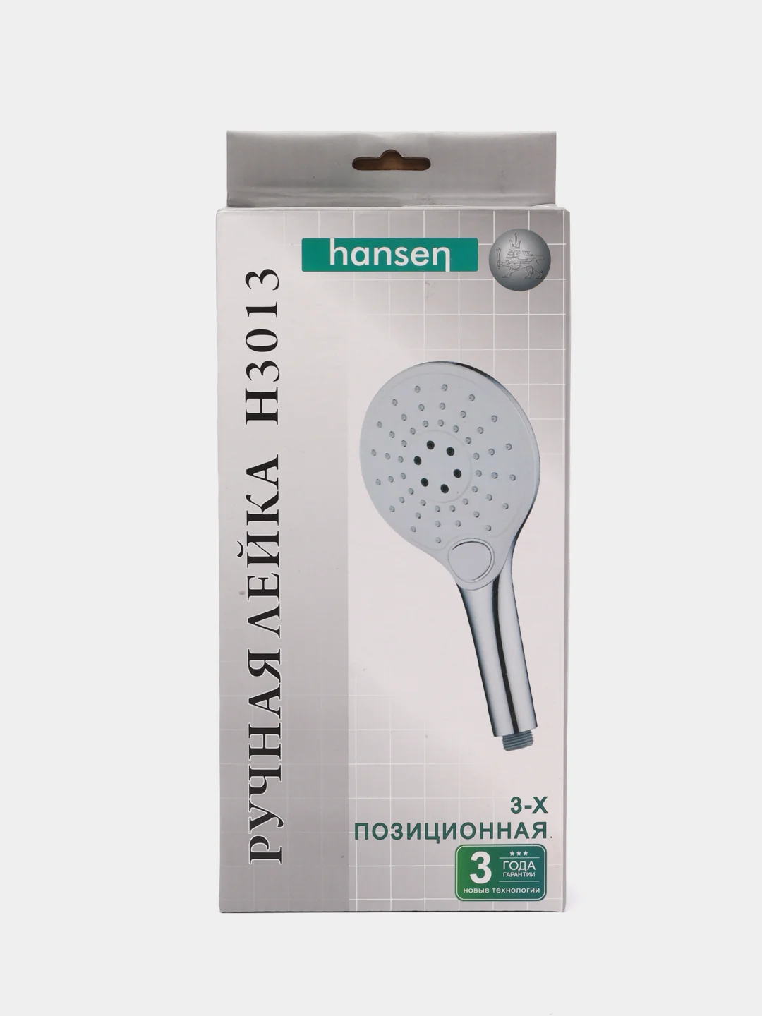 Лейка для душа Hansen, хром, диаметр 120 мм, 3 режима