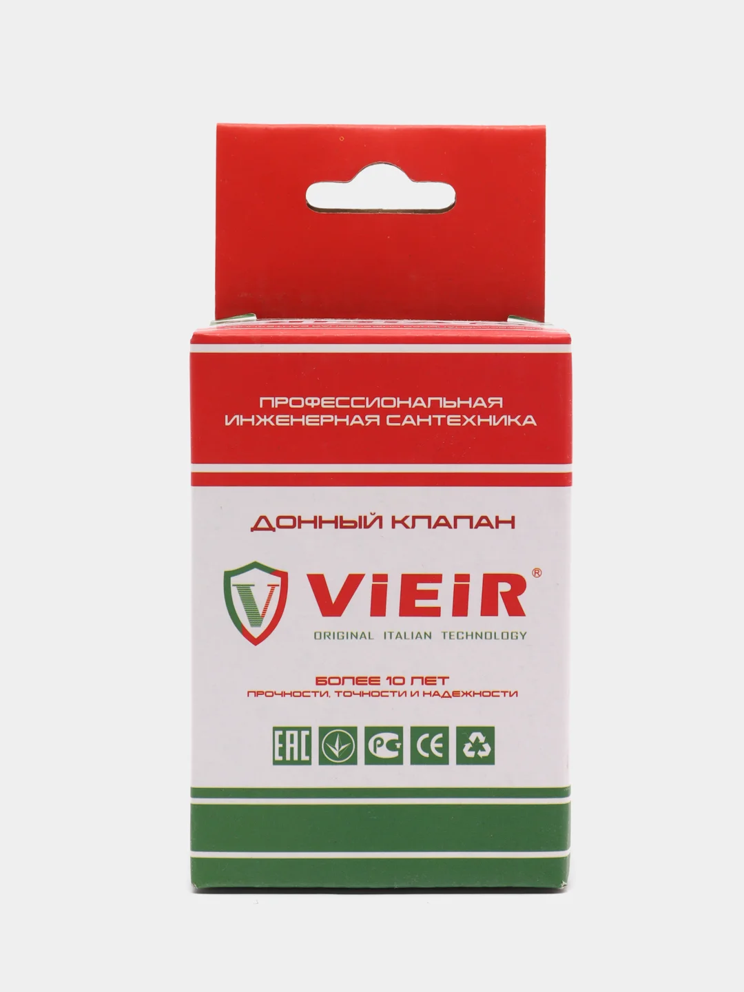 Клапан донный Vieir без перелива, 1"1/4 универсальный, хром