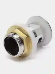 Клапан донный click-clack нажимной Hansen, с переливом, хром