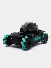 Голубой радиоуправляемая машинка танк с гидрогелевыми снарядами Tank Fight
