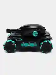 Голубой радиоуправляемая машинка танк с гидрогелевыми снарядами Tank Fight