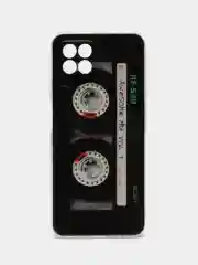 Силиконовый чехол на Realme 8i / Реалми 8i прозрачный, с рисунком, защита камеры