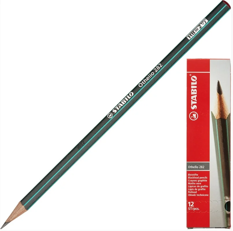 Карандаш чернографитный заточенный Stabilo Othello 282 НВ