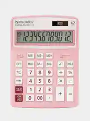 Калькулятор настольный Brauberg Extra Pastel-12-pk, 206 x 155 мм, 12 разрядов, розовый