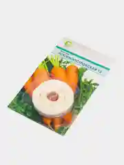 Бежевый семена на ленте "Морковь", разные сорта, лента 8 м