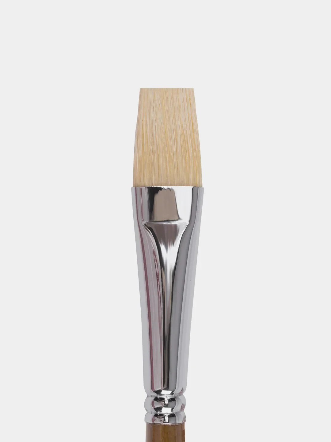 Кисть художественная профессиональная BRAUBERG ART "CLASSIC", щетина, плоская, № 26, длинная ручка, 200725