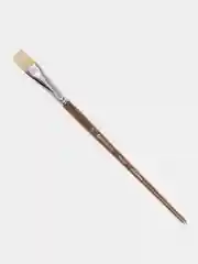 Кисть художественная профессиональная BRAUBERG ART "CLASSIC", щетина, плоская, № 26, длинная ручка, 200725
