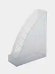 Лоток вертикальный для бумаг BRAUBERG "Standard+", 250х90х300 мм, прозрачный, 237227