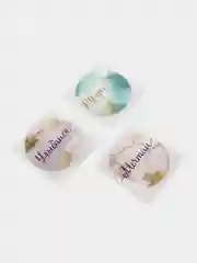 Ледяной набор круглых наклеек, диаметр 4 см