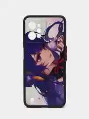 Фиолетовый чехол с рисунком на Realme C31 (Реалми С31)