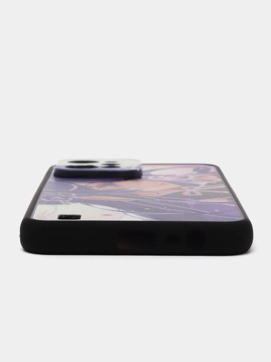 Фиолетовый чехол с рисунком на Realme C31 (Реалми С31)