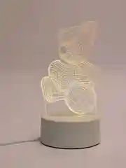 Багровый 3d светильник-ночник подарочный