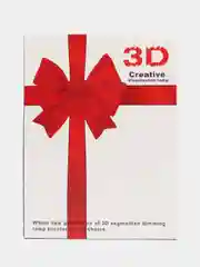 Багровый 3d светильник-ночник подарочный