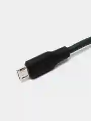 Тёмно-зелёный мягкий Силиконовый USB кабель провод зарядник шнур Micro, Type-C, iPhone Lightning Android