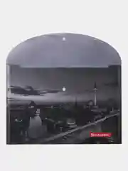 Папка-конверт с кнопкой BRAUBERG "NIGHT CITY", А4, 160 мкм, цветная печать