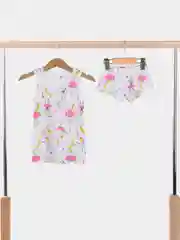 Розовый майка и трусы для девочки, комплект белья