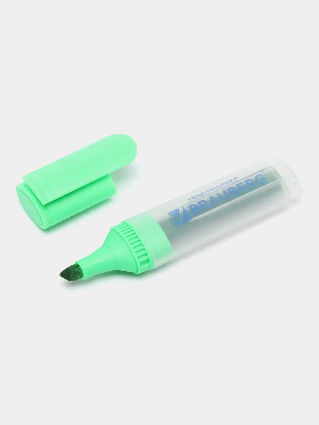 Текстовыделитель BRAUBERG "FLUO", ЗЕЛЕНЫЙ, линия 1-5 мм