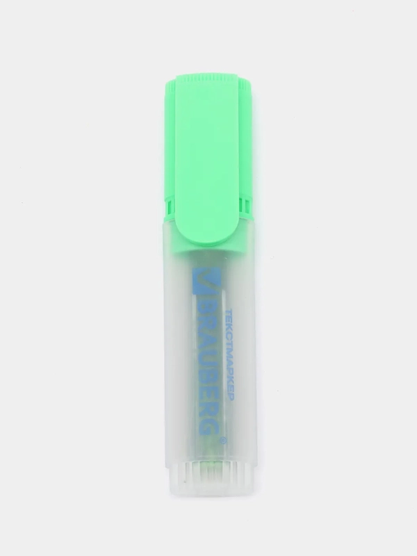 Текстовыделитель BRAUBERG "FLUO", ЗЕЛЕНЫЙ, линия 1-5 мм