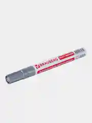 Маркер-краска лаковый (paint marker) 4 мм, СЕРЕБРЯНЫЙ ,BRAUBERG PROFESSIONAL