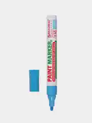 Маркер-краска лаковый (paint marker) 4 мм, ГОЛУБОЙ, БЕЗ КСИЛОЛА