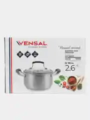 Кастрюля с крышкой Vensal Nouvel accord VS1516 из нержавеющей стали 2,6л (18см)