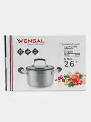 Кастрюля с крышкой Vensal Nuances de got VS1511 из нержавеющей стали 2,6л (18см)