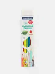 Карандаши цветные акварельные BRAUBERG PREMIUM AQUARELLE, 6 цветов