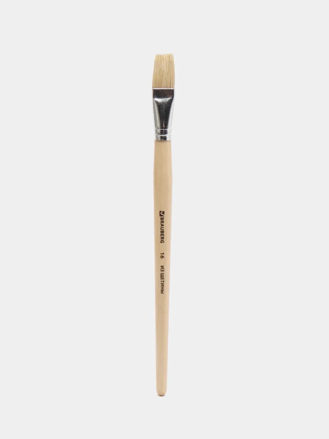 Кисть BRAUBERG, щетина, плоская, № 16, 200205
