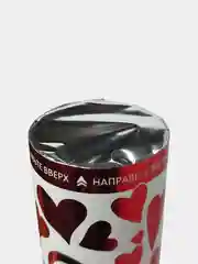 Хлопушка пневматическая "Сердечки", 30 см