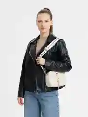 Белый женская сумка-клатч, с двумя ремешками, через плечо, 2 цвета