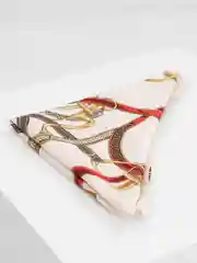Белый женский платок из шелка, 90 х 90