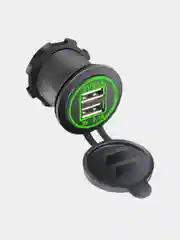 Лайм usb зарядное устройство (встраиваемое), 2.1А, автомобильное